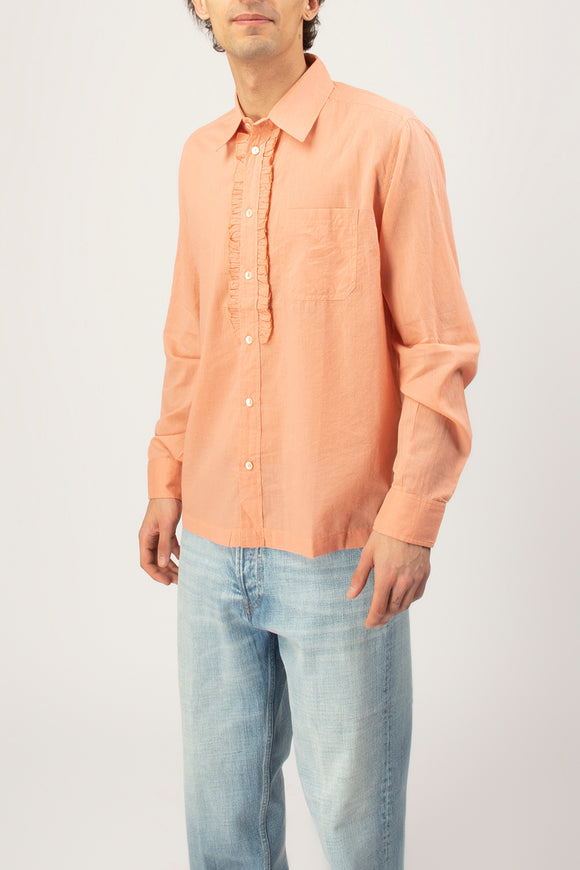  Camicia Angela Jabot Antik Batik Uomo Arancione - 4