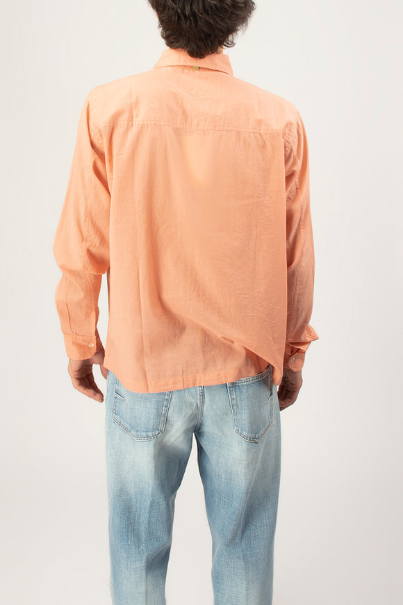  Camicia Angela Jabot Antik Batik Uomo Arancione - 5