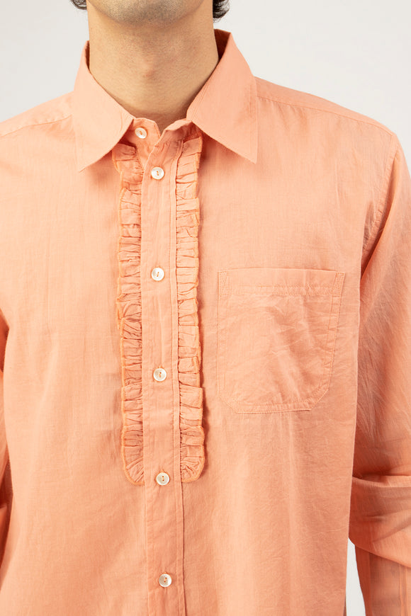  Camicia Angela Jabot Antik Batik Uomo Arancione - 6