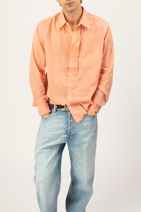  Camicia Angela Jabot Antik Batik Uomo Arancione - 1