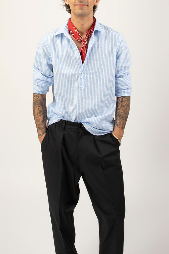Camicia a Polo Riga Lino