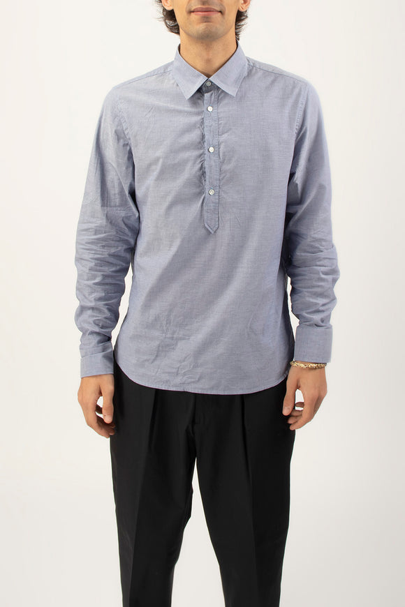  Camicia A Polo In Mussola Guy Rover Uomo Azzurro - 2