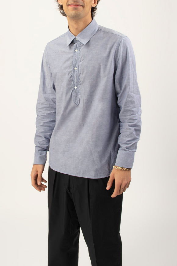 Camicia A Polo In Mussola Guy Rover Uomo Azzurro - 4