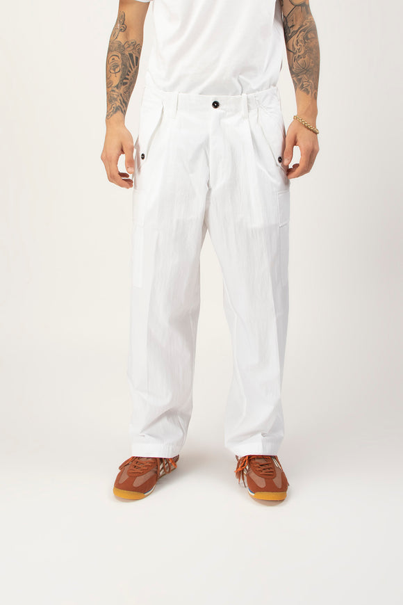  Pantalone Kyoto Cargo Be Able Uomo Bianco - 2