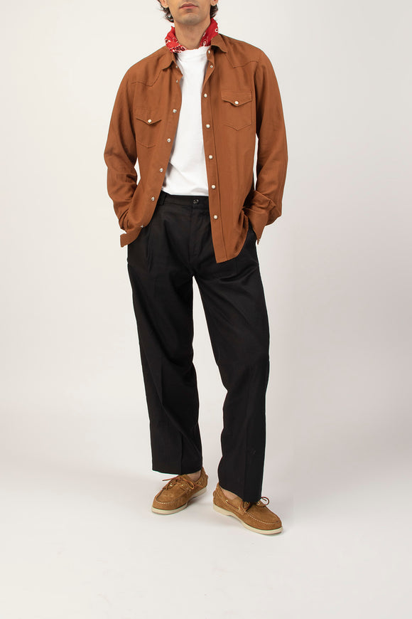  Camicia Texana Officina 36 Uomo Marrone - 3