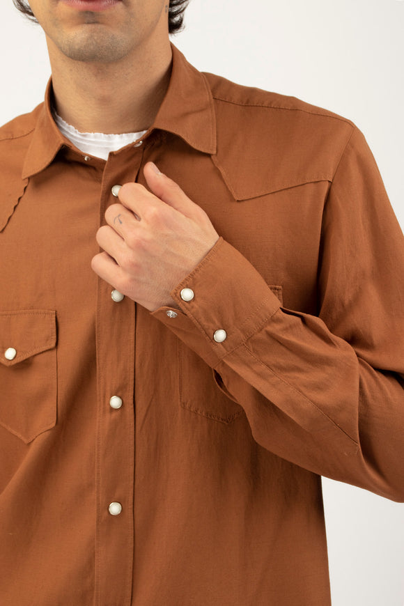  Camicia Texana Officina 36 Uomo Marrone - 6
