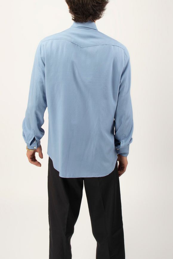  Camicia Texana Officina 36 Uomo Azzurro - 5