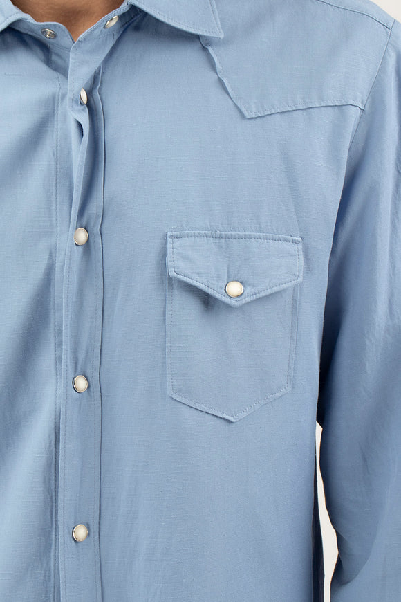  Camicia Texana Officina 36 Uomo Azzurro - 6