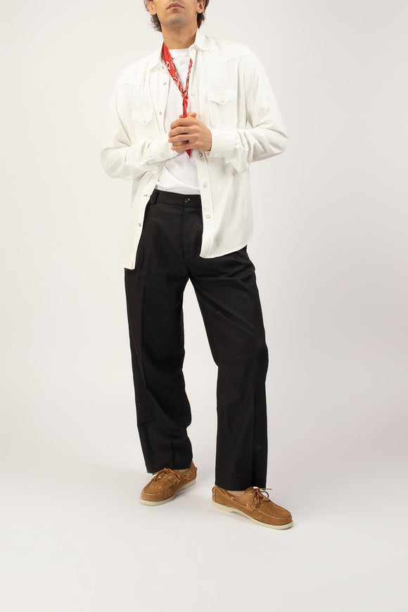  Camicia Texana Officina 36 Uomo Bianco - 3