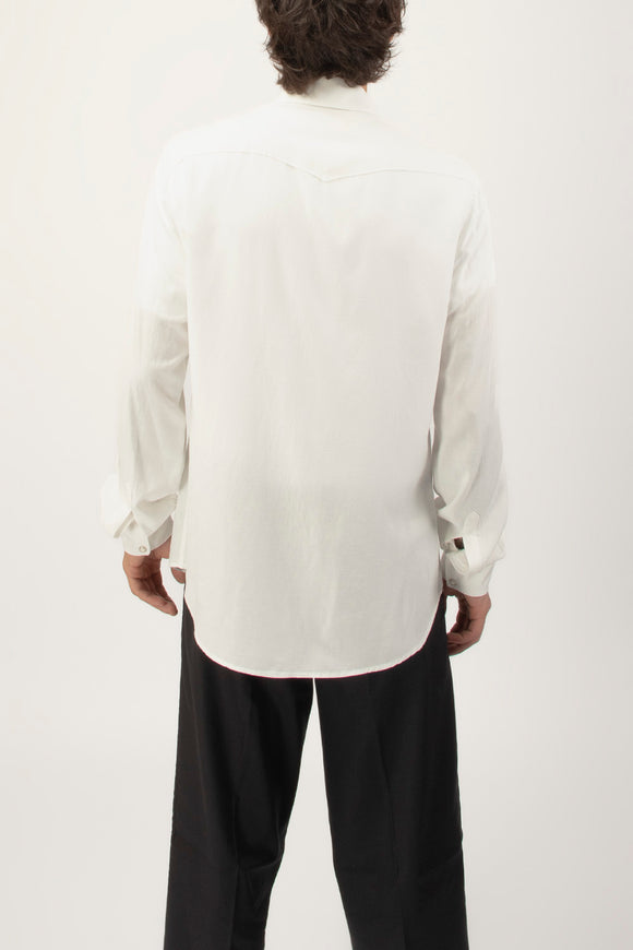  Camicia Texana Officina 36 Uomo Bianco - 5