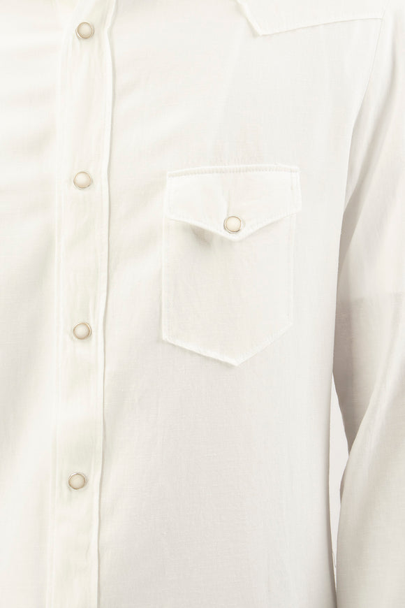  Camicia Texana Officina 36 Uomo Bianco - 6