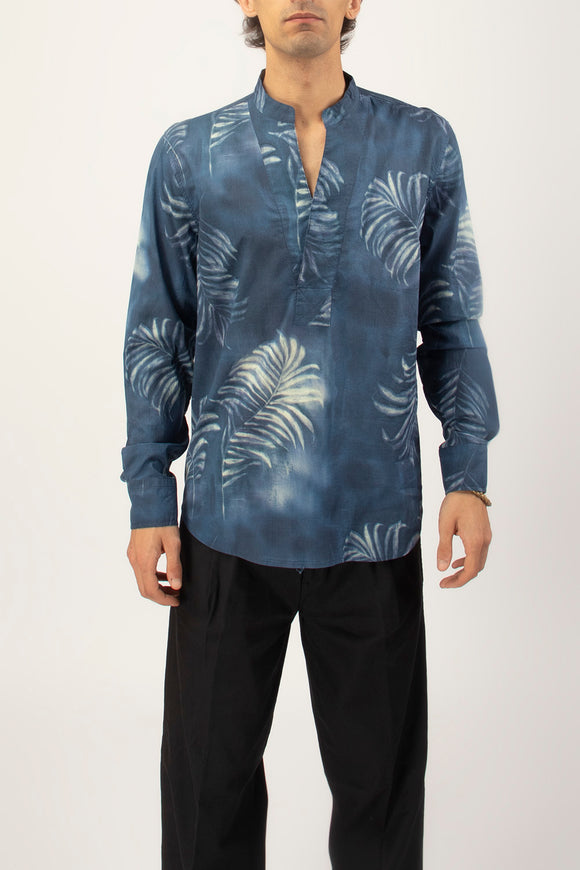  Caftano Coreana Palma Officina 36 Uomo Blu - 2