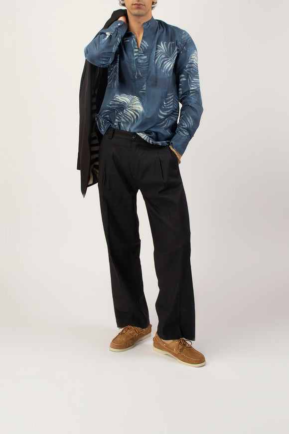 Caftano Coreana Palma Officina 36 Uomo Blu - 3