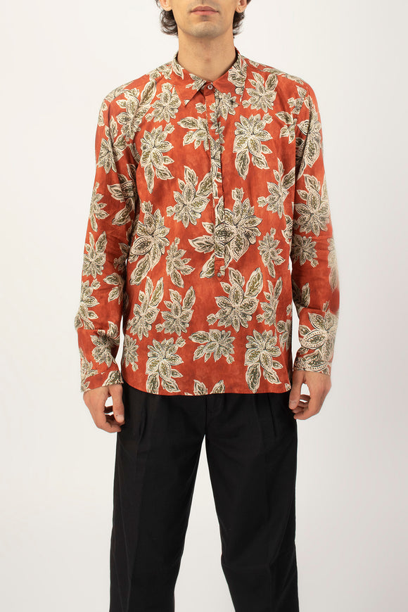  Camicia A Polo Ortigia Officina 36 Uomo Rosso - 2