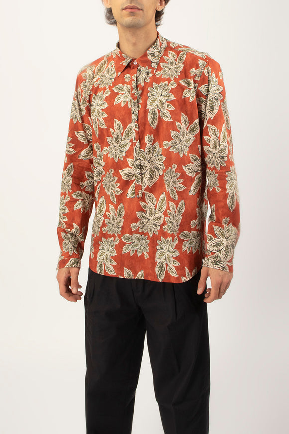  Camicia A Polo Ortigia Officina 36 Uomo Rosso - 4