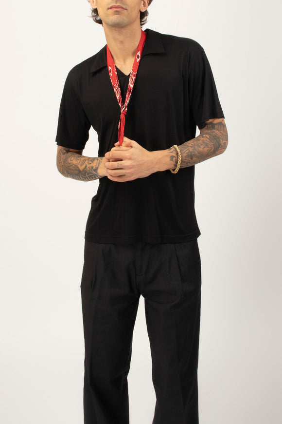  Polo Tencel Officina 36 Uomo Nero - 5