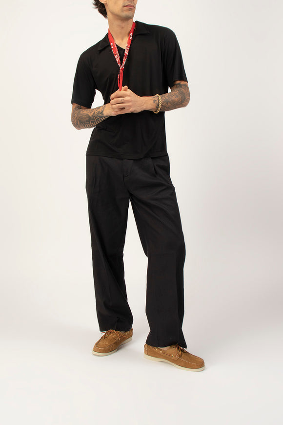  Polo Tencel Officina 36 Uomo Nero - 6