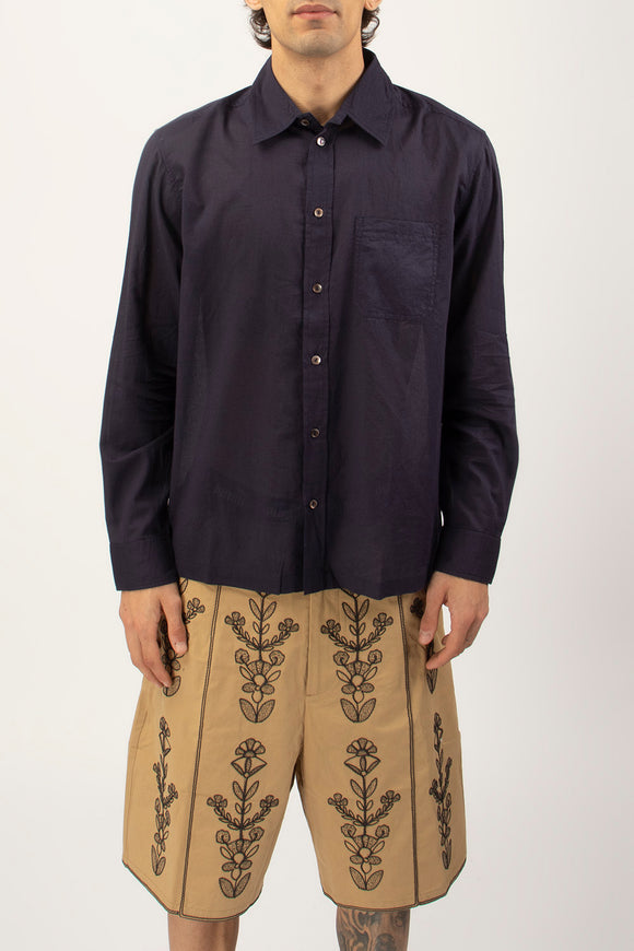  Camicia Robin In Mussola Antik Batik Uomo Blu - 2