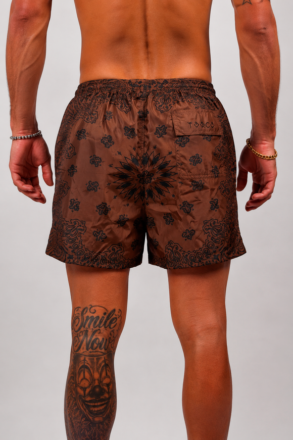  Boxer Mare Bandana Fng Tooco Uomo Marrone - 2