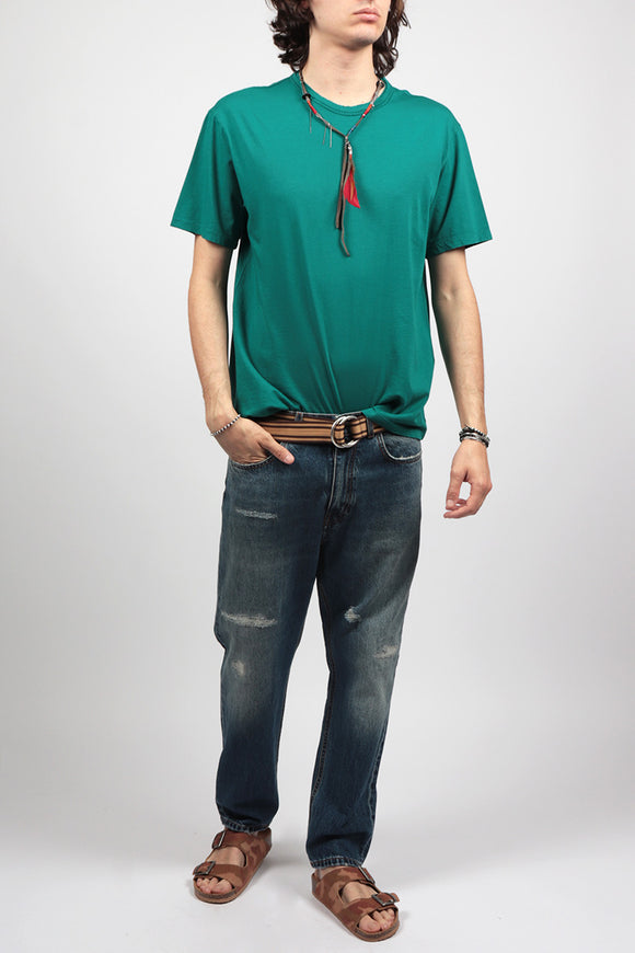  T-shirt Girocollo Grifoni Uomo Verde - 3