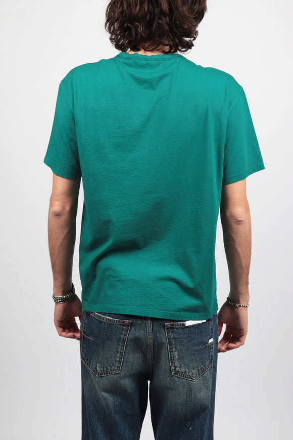  T-shirt Girocollo Grifoni Uomo Verde - 5